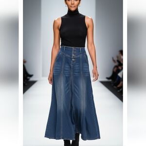 Stylish Blue Flare Denim Jeans